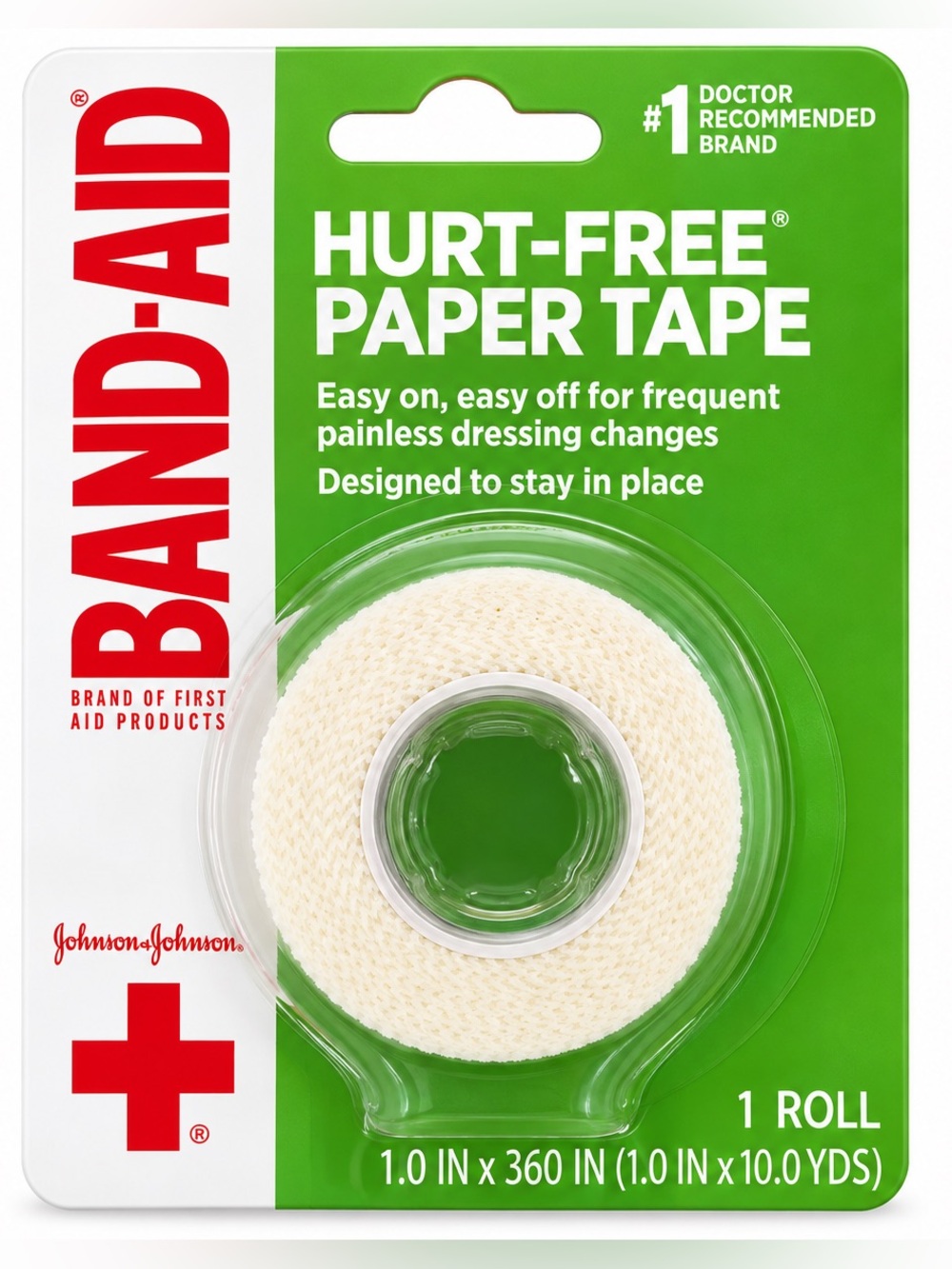 Hurt-Free Paper Tape Roll — Beige